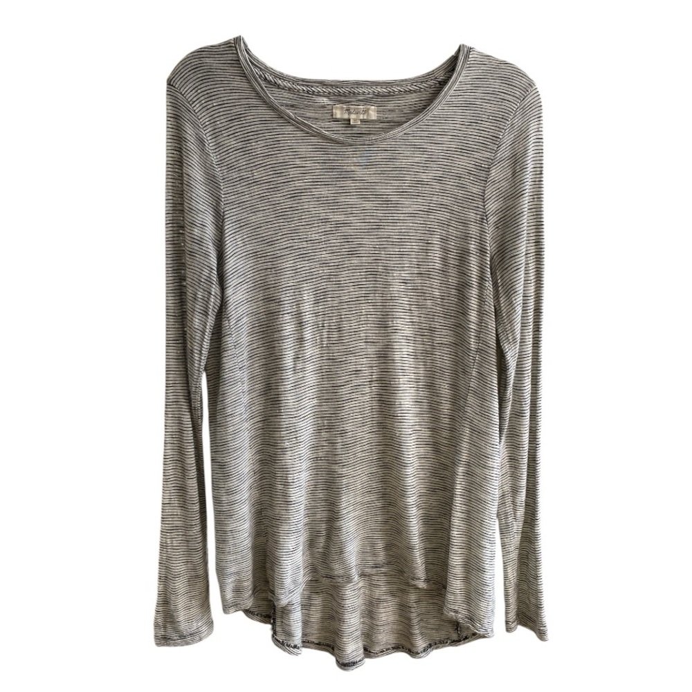 Madewell Striped Long Sleeve Tee Shirt